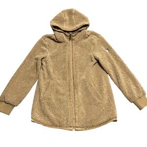 1 Madison Expedition Heritage Collection Fleece Hooded Jacket Tan Medium